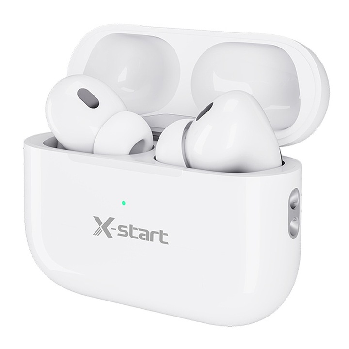 Bluetooth fejhallgató, X-Start LY060, 4 óra üzemidő, 250 mAh akkumulátor, mikrofon, fehér