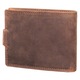 Мъжки портфейл, Berledor, кафяв, кожа, шаран шаран, за риболовци, 12 х 9, 5 х 3 см, 1605L-Carp2