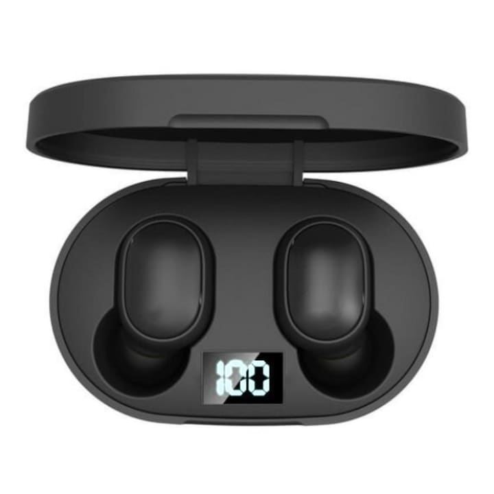 Casti Bluetooth Hoco, Model EW60, Noise Reduction, Functie Siri, Negru