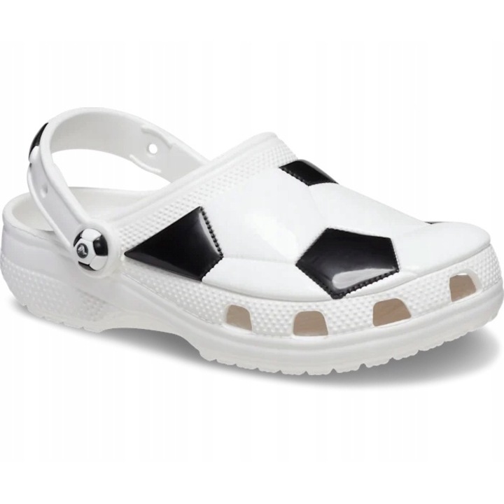 Детско сабо, Crocs, Класическа футболна топка 210023 Сабо, бяло, Бял