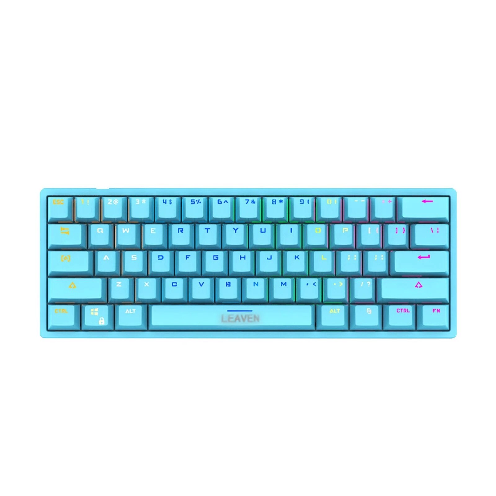 ★⭐︎ Tastatura mecanica de gaming Zeaicos, compacta 60%, 61 taste