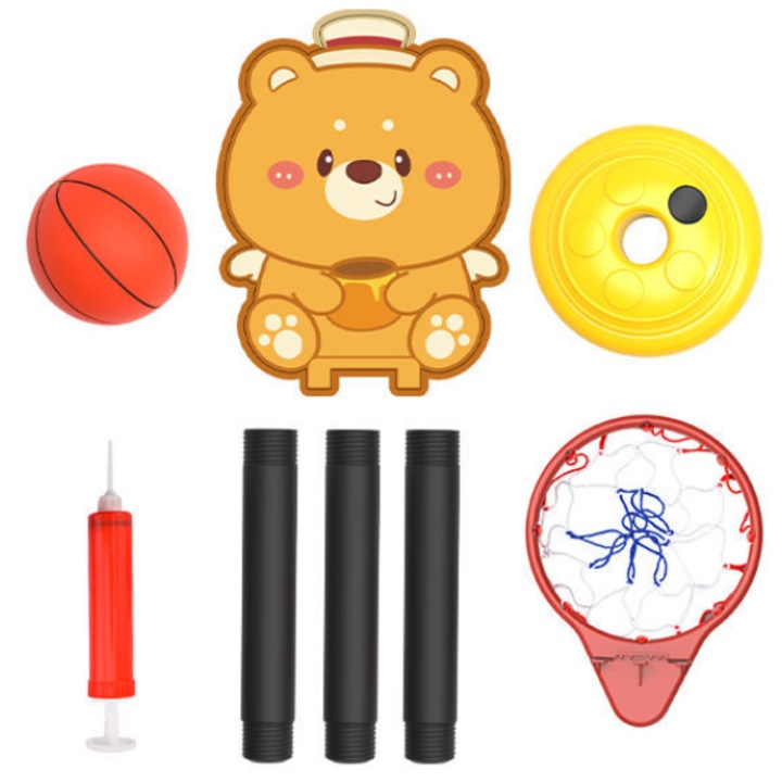 Mobil kosárpalánk gyerekeknek, állítható magassággal, beltéri és kültéri használatra