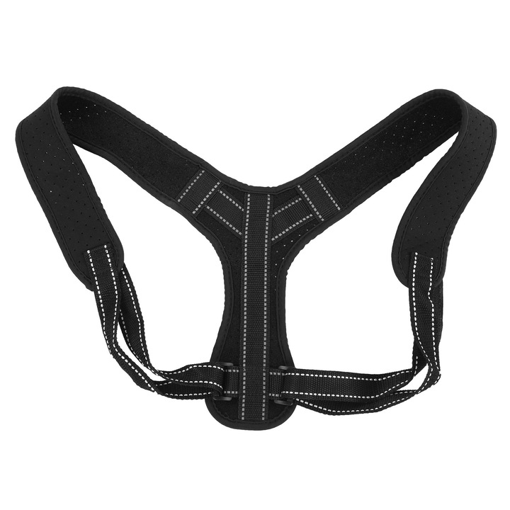 Corector de postura respirabil, bretele reflectorizante, curea de sprijin pentru umeri, indreptare spate