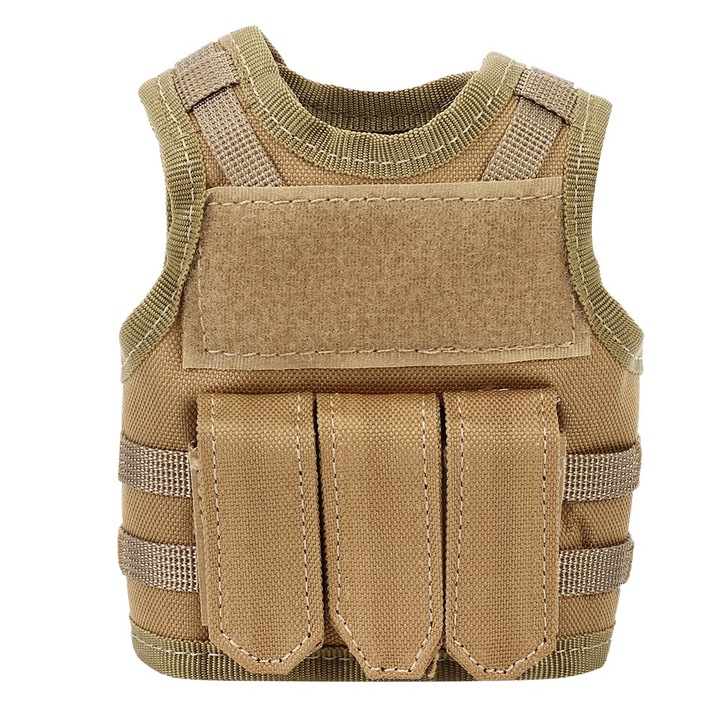 Sörösüveg huzat, Enforose, mellény alakú, nylon, bézs