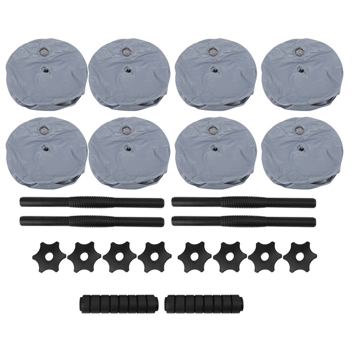 Haltera reglabila umpluta cu apa pentru barbati Echipament de fitness acasa pentru muschii bratelor 30-35KG gri