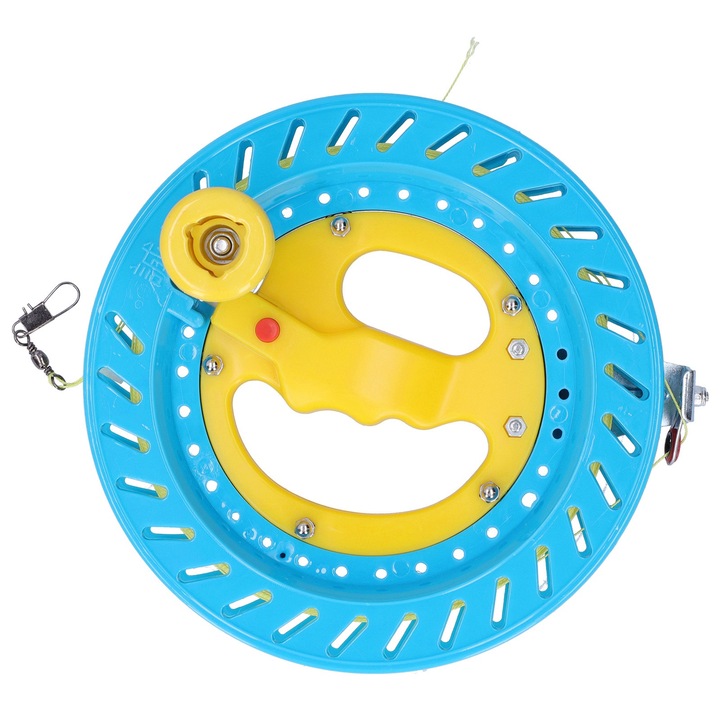 Макара за хвърчило, Enforose, 20 см, 200 м влакно, ергономичен дизайн, ABS материал, синя