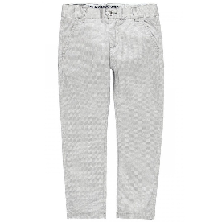 Boboli szurke, mintas fiu chino nadrag, Szürke, 110 CM