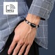Кожена гривна с NFC чип