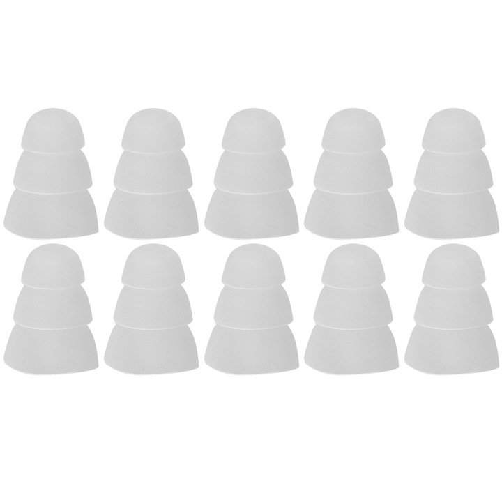 Set 10 dopuri urechi, Enforose, alb