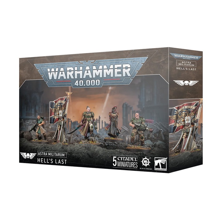 Разширение на играта Warhammer 40000, Minka Lesk Hell's Last Astra Militarum, Games Workshop, 29 части, сиво