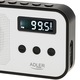 Radio digital PLL, Adler, AM/FM, AD 1907, 40 statii, alimentare USB-C, acumulator 600 mAh