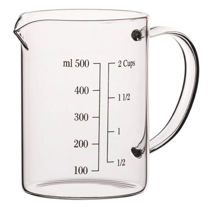 Cana de Masurare din Sticla, Transparenta, Termorezistenta – 500 ml