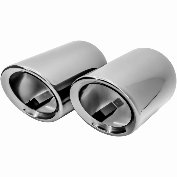 2 db krómozott rozsdamentes acél kipufogó szett, VW Tiguan II, Sportsvan, Golf VI, VII, Plus, Audi, Seat, Skoda típusokhoz
