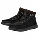 Ghete Chelsea de piele naturala pentru Femei, HeyDude, Bradley Boot Leather, Negru, 46 EU
