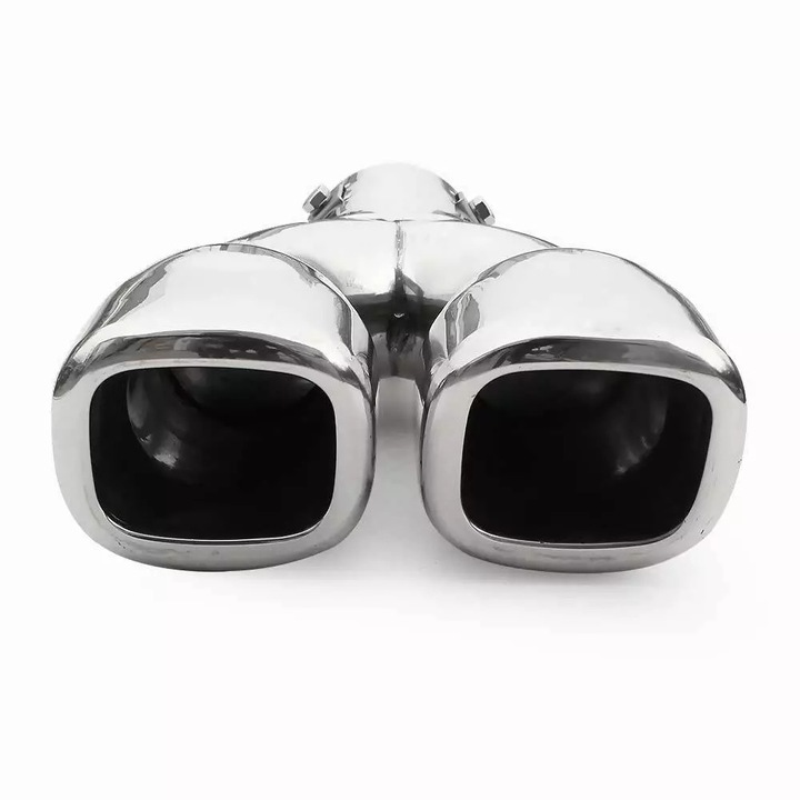 Ornament Toba Esapament Universala Ornament Teava Esapament Sistem de Evacuare Teava de Evacuare Toba Sport Dublu Otel Inoxidabil Cromat De la 38mm la 50mm