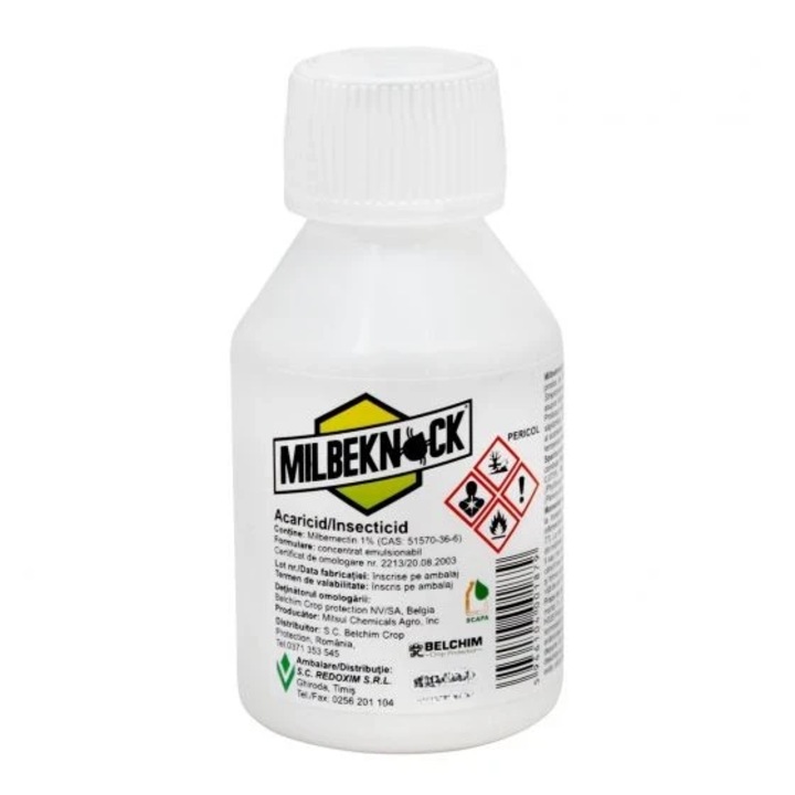 Insecticid sistemic impotriva paianjenilor, Milbeknock EC, 50 ml