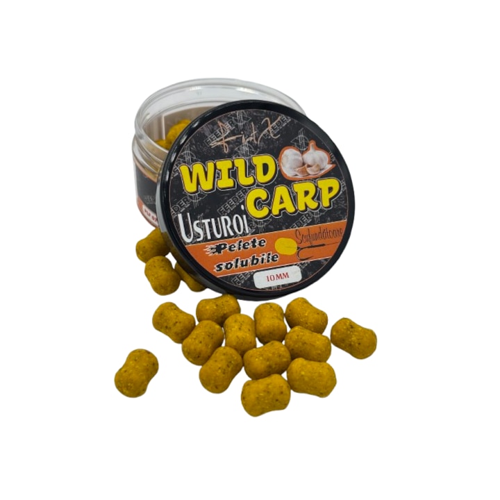 Pelete Solubile FeederX Wild Carp Usturoi, 10mm