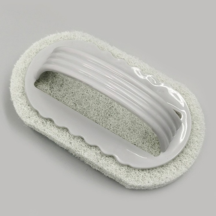 Perie de curățat cu mâner Flippy, Leski, gri, pentru gresie, baie, bucătărie