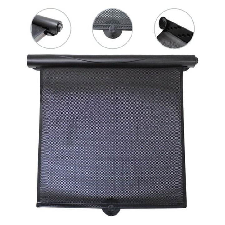 Страничен слънцезащитен сенник за автомобил, Welora, C вендузи, Pазмер 46x42,5cm, 2 бр., Черен