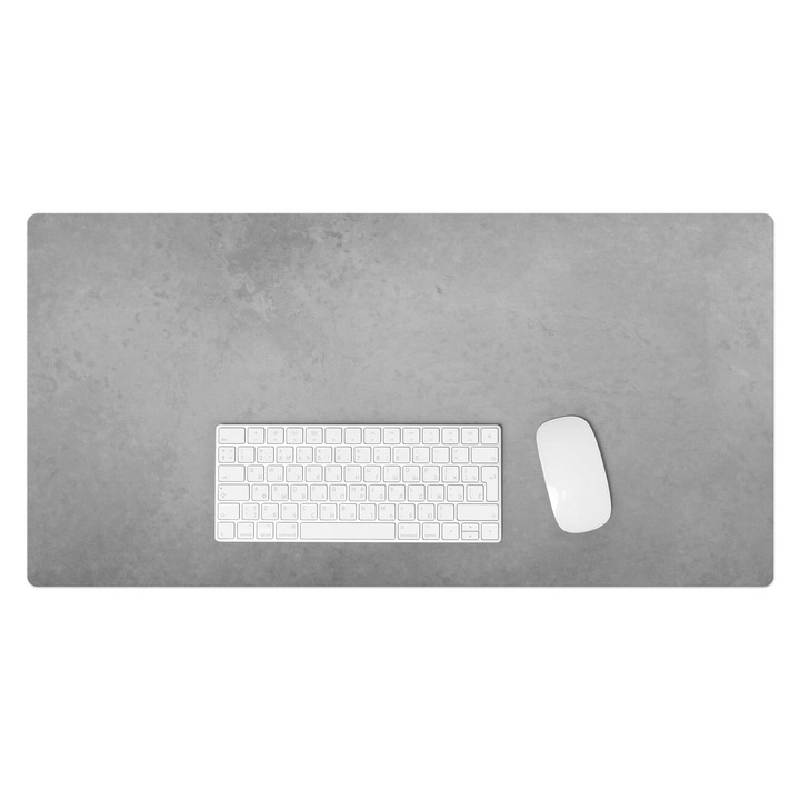 Íróasztal könyökalátét, Wallfluent, Beton textúra, Szürke, 90x45 cm, 010250300040100007962