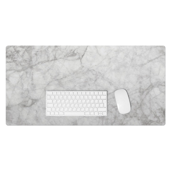 Íróasztal alátét, Wallfluent, Márvány erek, Szürke, 90x45 cm, 010250300040100019879