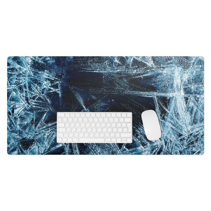 Protectie birou, Wallfluent, Modele de abstractizare a ghetii, Albastru, 90x45 cm, 010250300040100027347