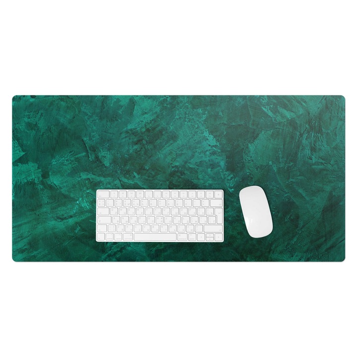 Mapa birou, Wallfluent, Textura picturii, Verde, 90x45 cm, 010250300040100027351