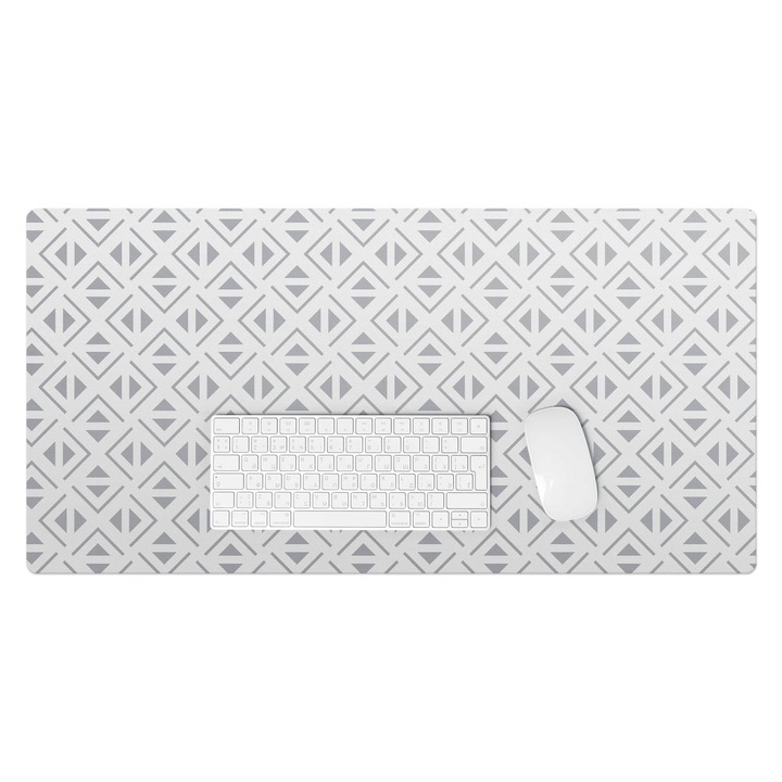 Mapa protectie birou, Wallfluent, Model geometric, Gri, 90x45 cm, 010250300040100033413