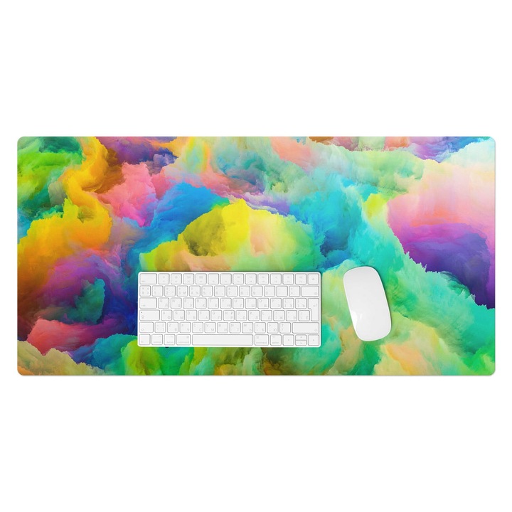 Mapa pentru birou, Wallfluent, Nori colorati, Multicolor, 90x45 cm, 010250300040100074660