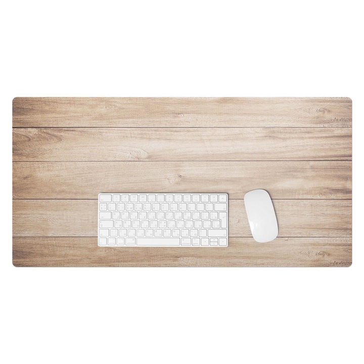 Mapa de birou, Wallfluent, Textura din lemn, Bej, 90x45 cm, 010250300040100088557