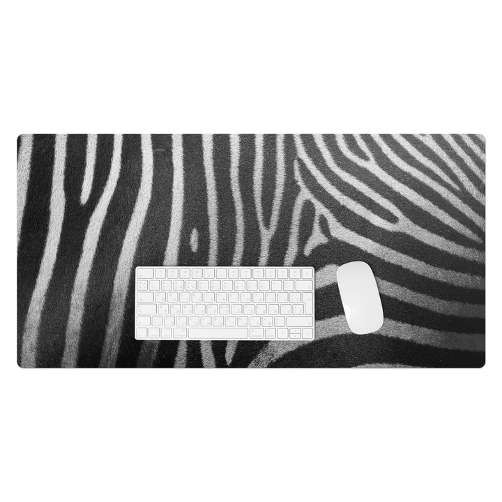 Mapa pentru birou, Wallfluent, Dungi de zebra, Multicolor, 90x45 cm, 010250300040100077324