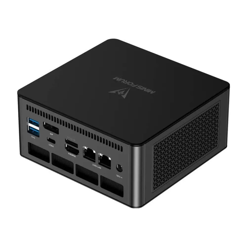 Mini PC Minisforum UM890 Pro, Ryzen 9 8945HS, 32GB RAM+1TB, Negru