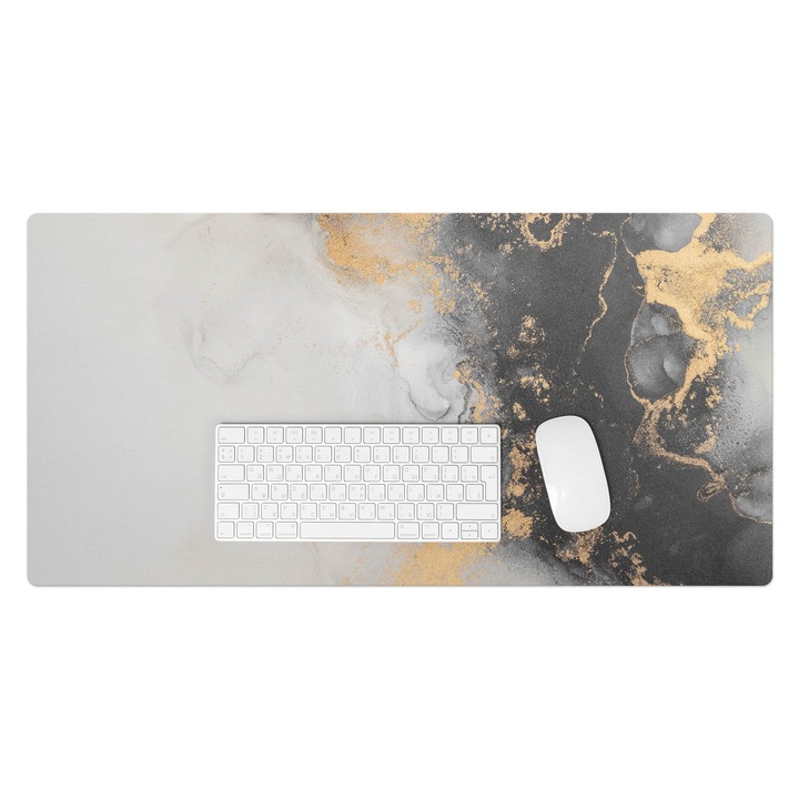 Mapa birou, Wallfluent, Marmura abstracta, Multicolor, 90x45 cm, 010250300040100088312