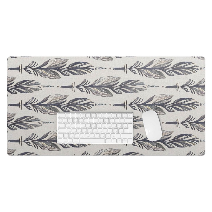 Mapa birou, Wallfluent, Pene intr-un aranjament orizontal, Gri, 90x45 cm, 010250300040100281987