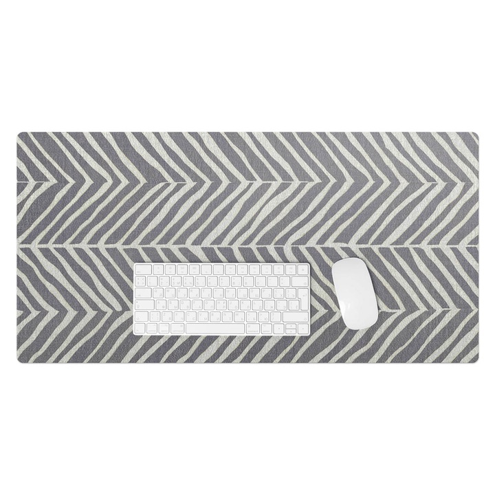 Mapa birou, Wallfluent, Model de tesatura in zig-zag, Gri, 90x45 cm, 010250300040100282046