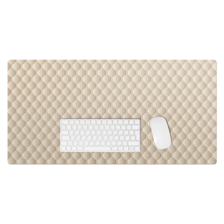 Mapa de birou, Wallfluent, Model retro matlasat, Bej, 90x45 cm, 010250300040100282637