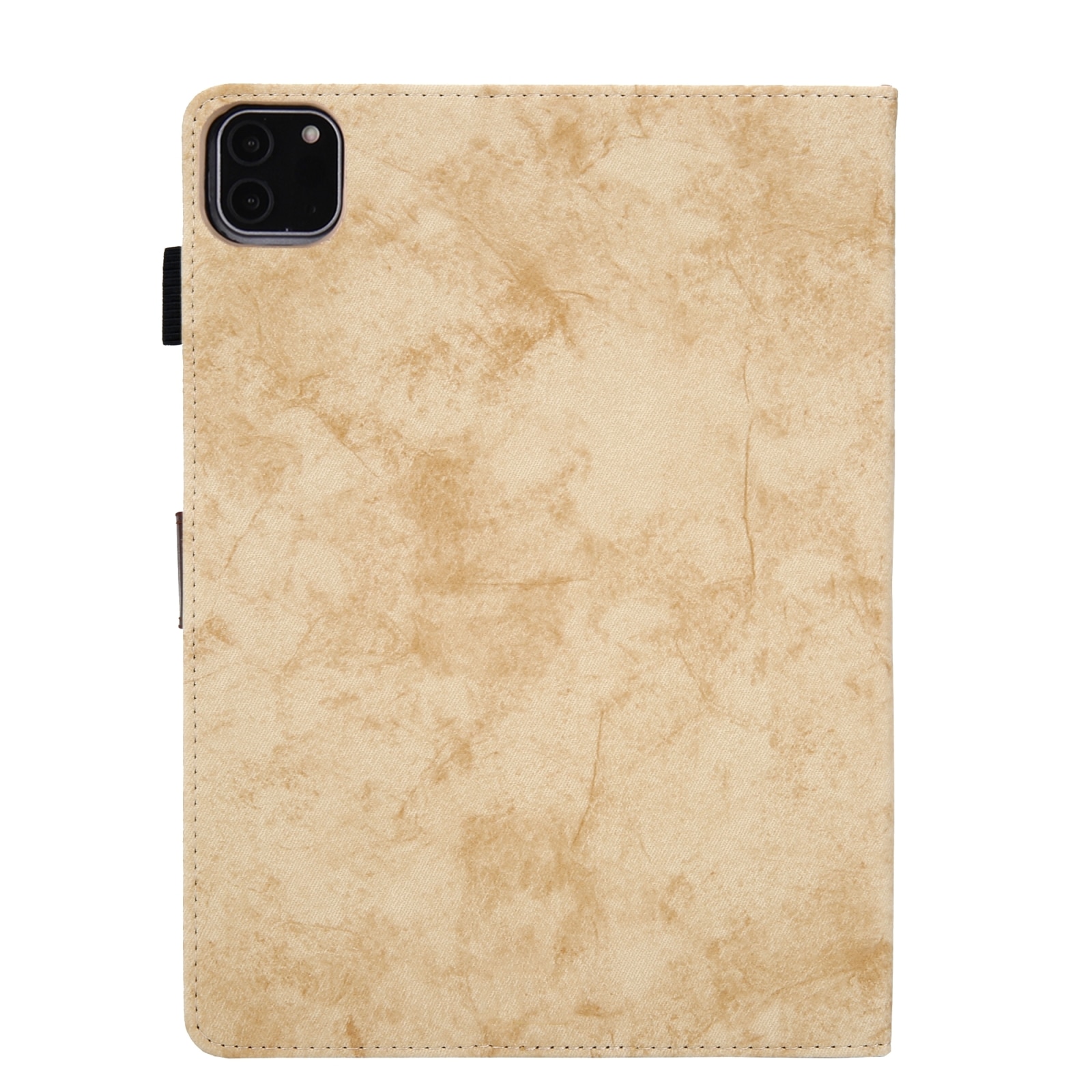 Husa tableta compatibila cu iPad Pro 11 2024, Textura din panza, Piele, Galben
