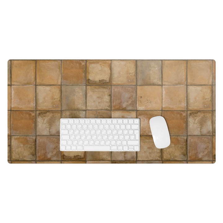 Protectie birou, Wallfluent, Placi rustice, Bej, 90x45 cm, 010250300040100282520