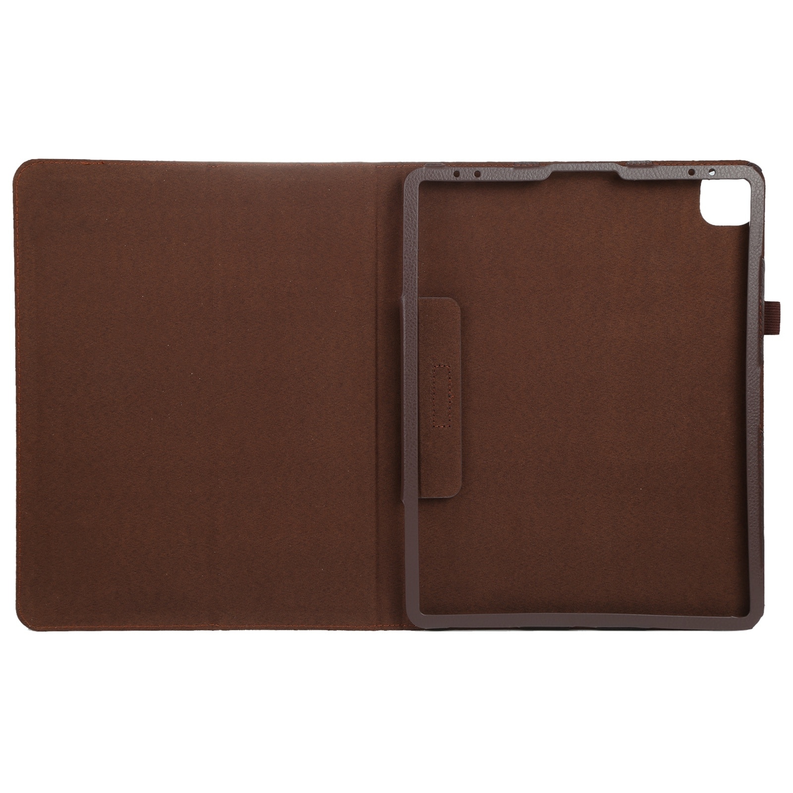 Husa tableta compatibila cu iPad Pro 11, Textura Litchi, Culoare maro