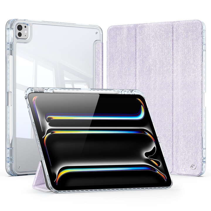 Husa tableta compatibila cu iPad Pro 13, Smart Case, Violet