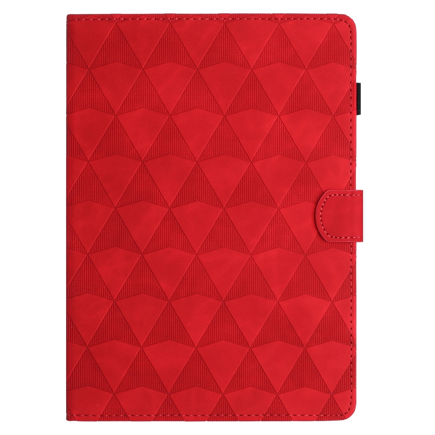 Husa tableta compatibila cu Samsung Galaxy Tab S6 Lite, textura diamant embosata, piele inteligenta, rosu