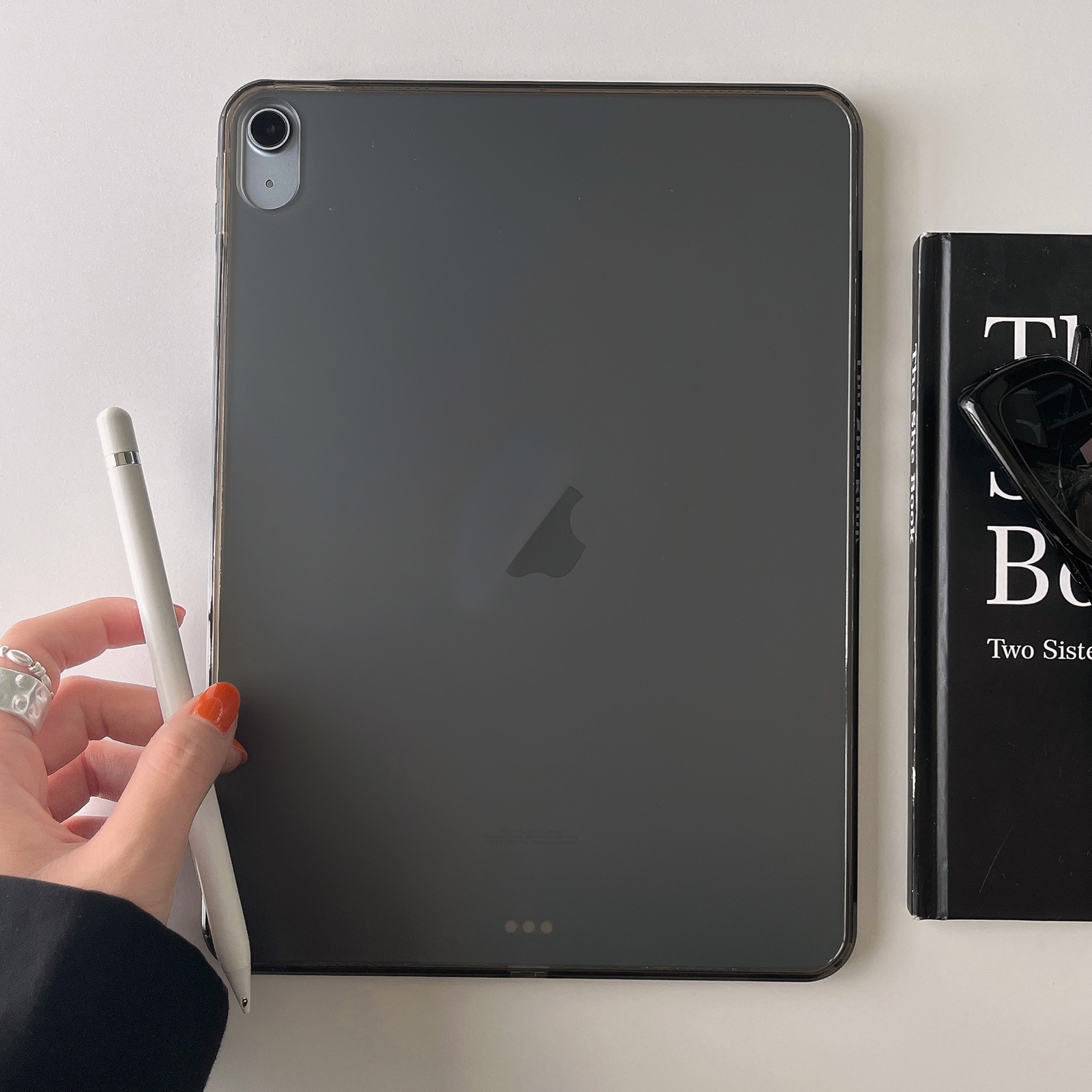 Husa tableta compatibila cu iPad Mini 6, Transparent, Negru
