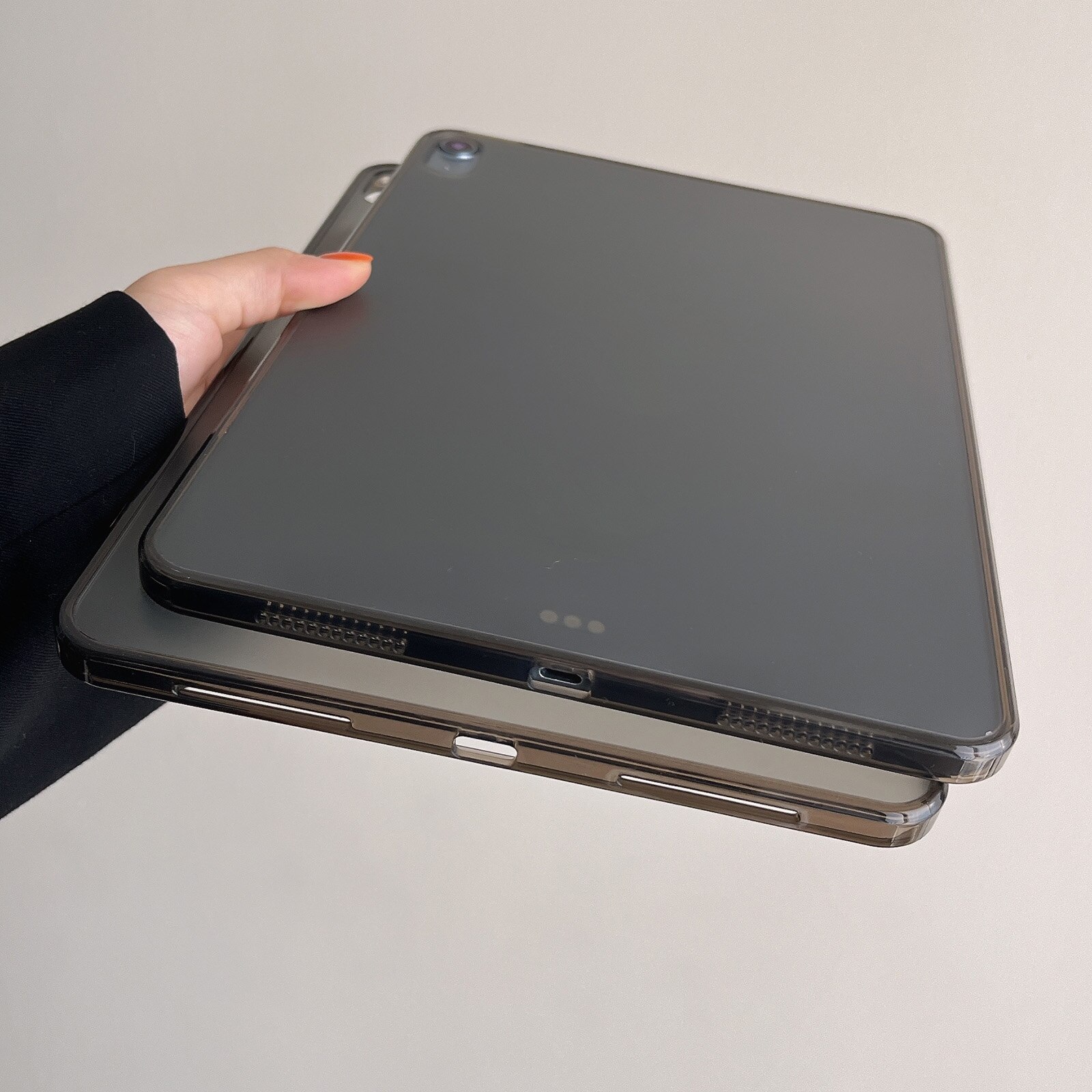 Husa tableta compatibila cu iPad Mini 6, Transparent, Negru