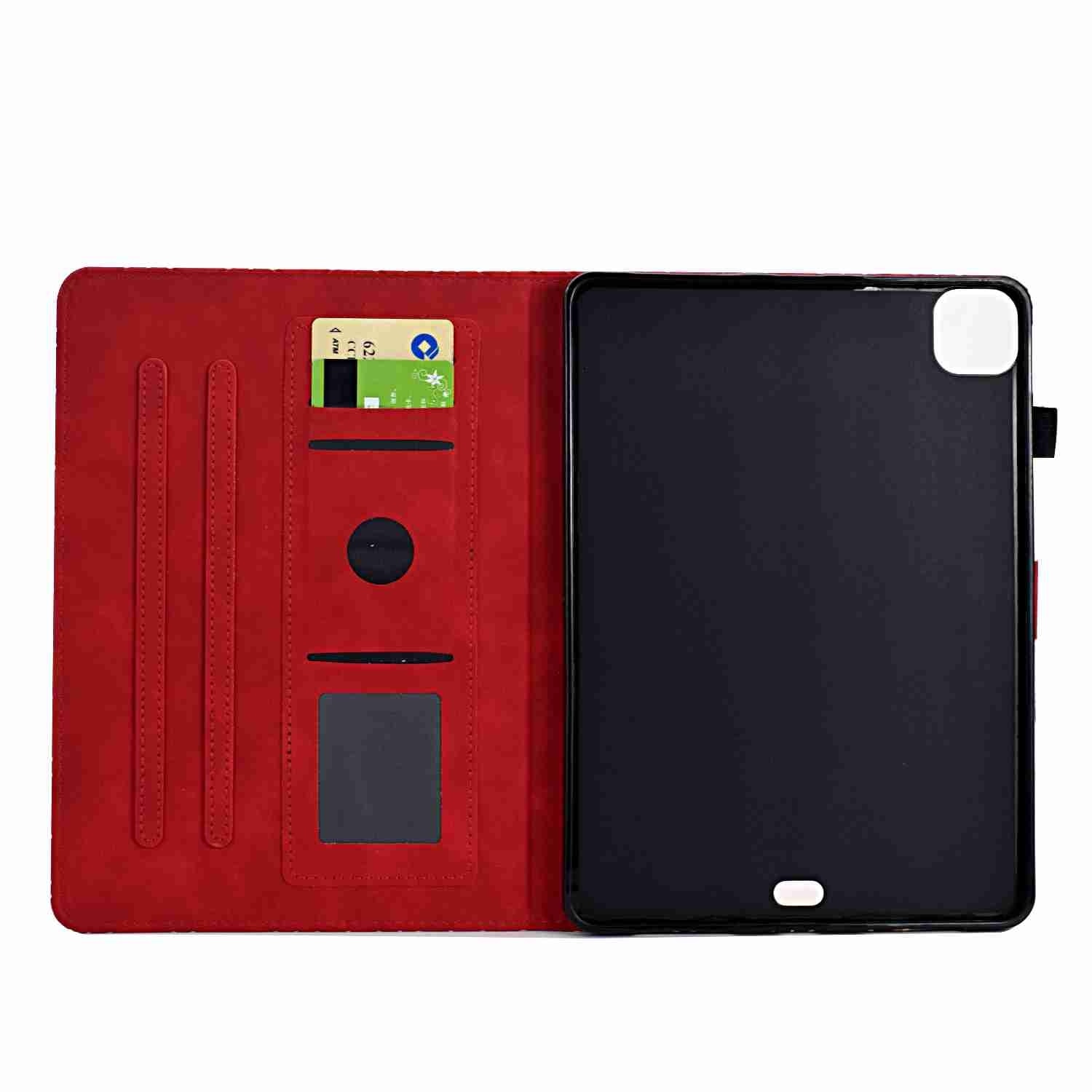 Husa tableta compatibila cu iPad Pro 11, TPU Smart Leather, Rosu