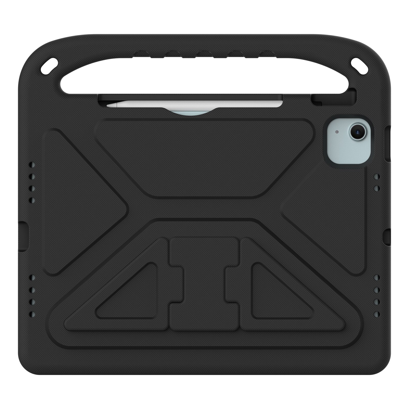 Husa tableta compatibila cu iPad Air 11 / Pro 11, Handle EVA Shockproof, Suport reglabil, Negru