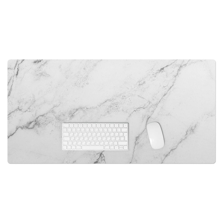 könyökalátét, Wallfluent, Márvány erek, Fehér, 100x50 cm, 010250300020100007872