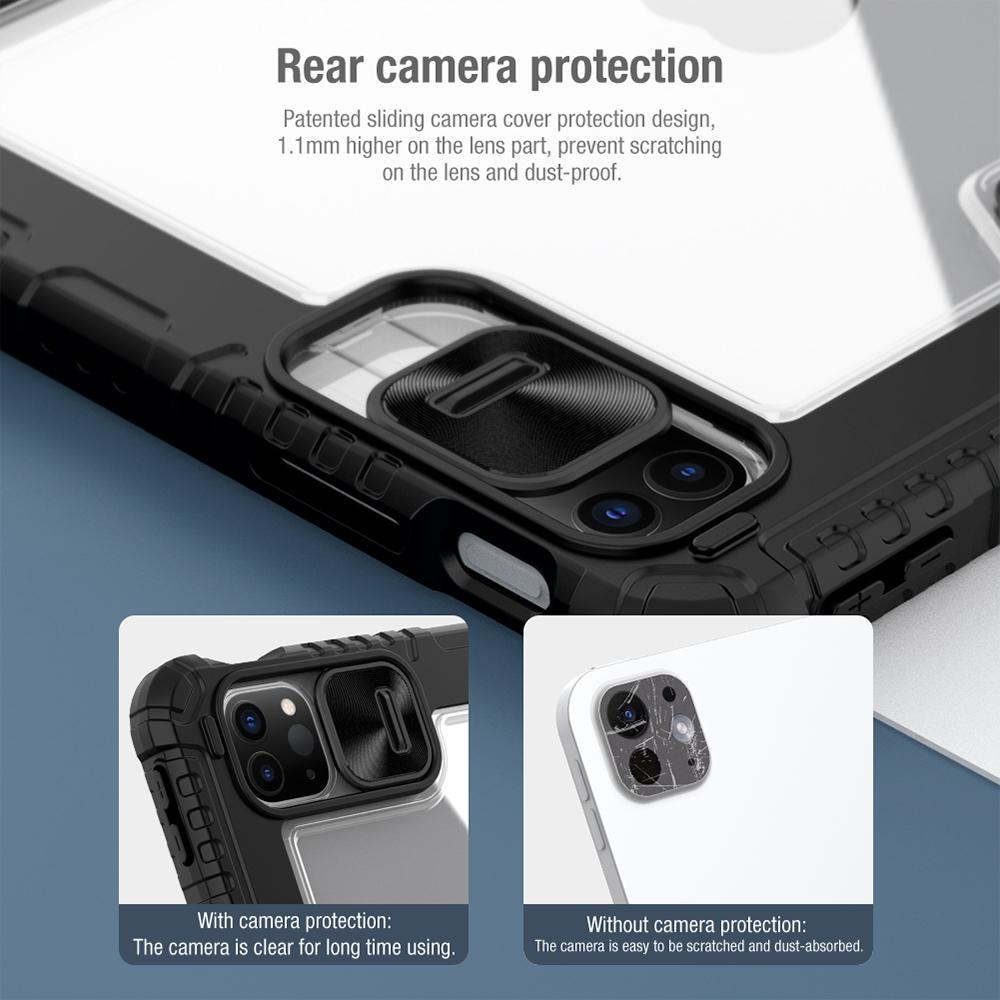 Husa tableta compatibila cu iPad Air 11 2024, Bumper Pro, Piele, Negru