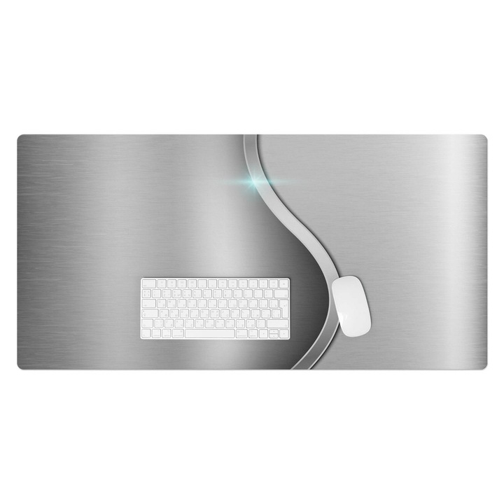 Mapa pentru birou, Wallfluent, Val metalic, Gri, 100x50 cm, 010250300020100009123