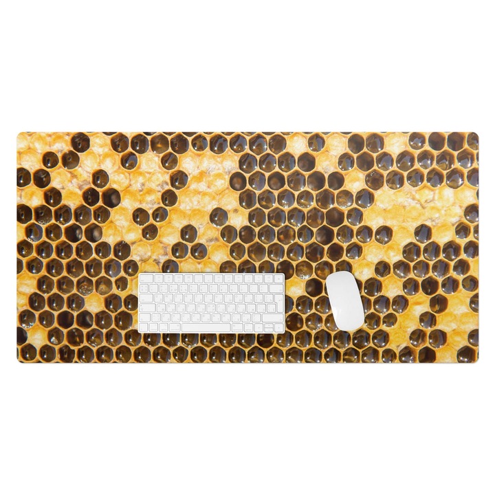 Mapa de birou, Wallfluent, Fagure de albine, Portocaliu, 100x50 cm, 010250300020100028166