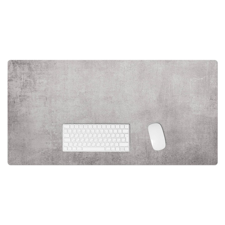 Mapa de birou, Wallfluent, Textura de beton, Gri, 100x50 cm, 010250300020100019881